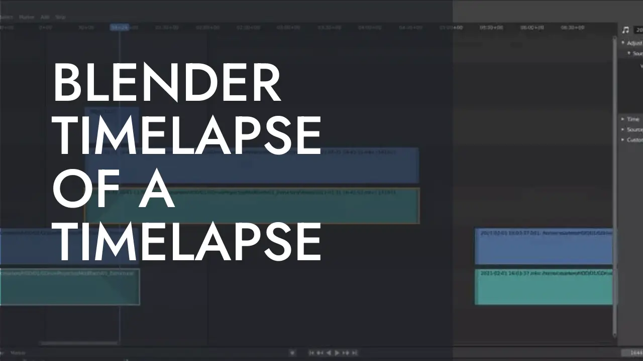 Blender: Timelapse of a Timelapse