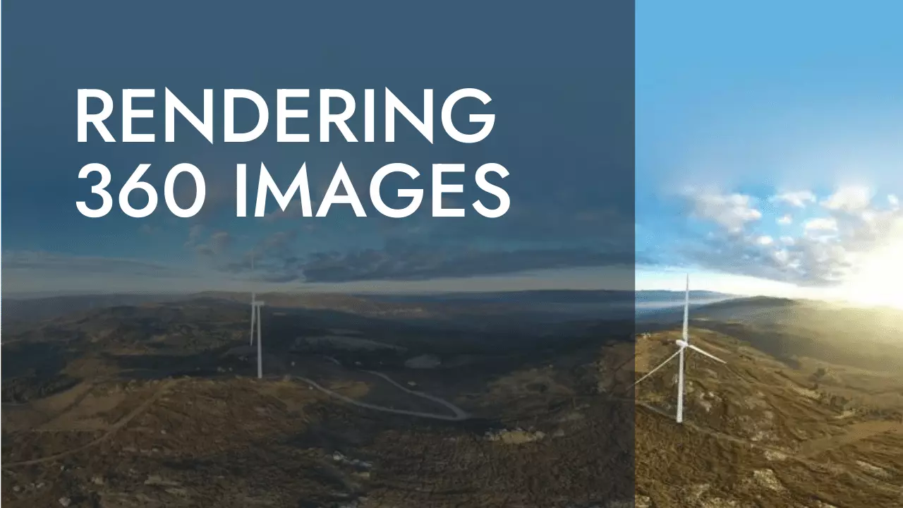 Rendering 360 images