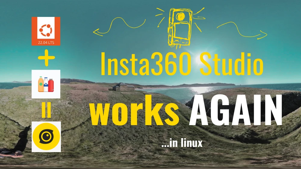 Insta360 Studio funciona en Linux...una vez más