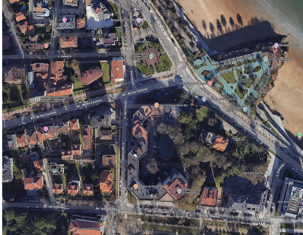 Santander - localización para BlenderGIS